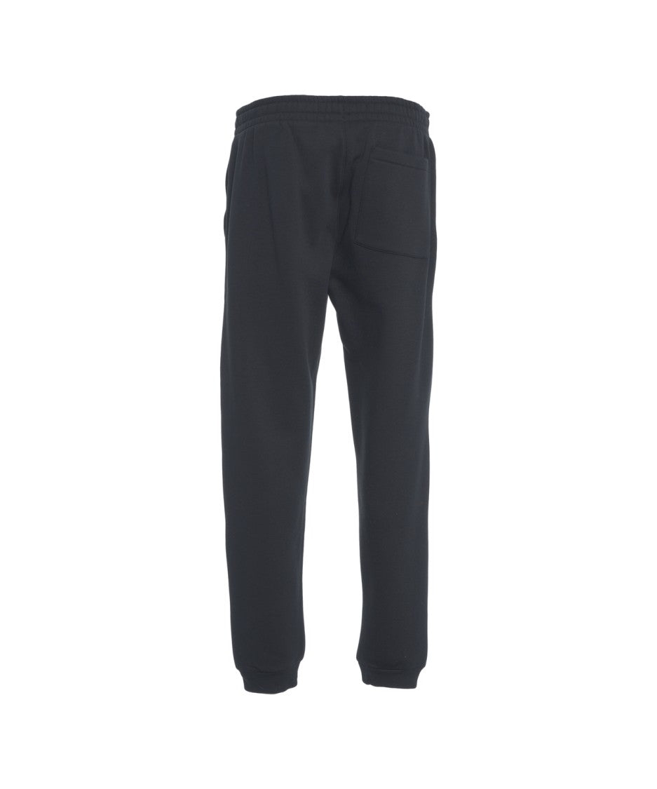 Alpha Tauri Minimalist Black Joggers With Adjustable Drawstring And Ribbed Cuffs