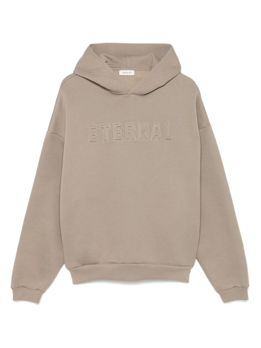 Fear Of God Beige Cotton Eternal Sweatshirt With Embossed Logo