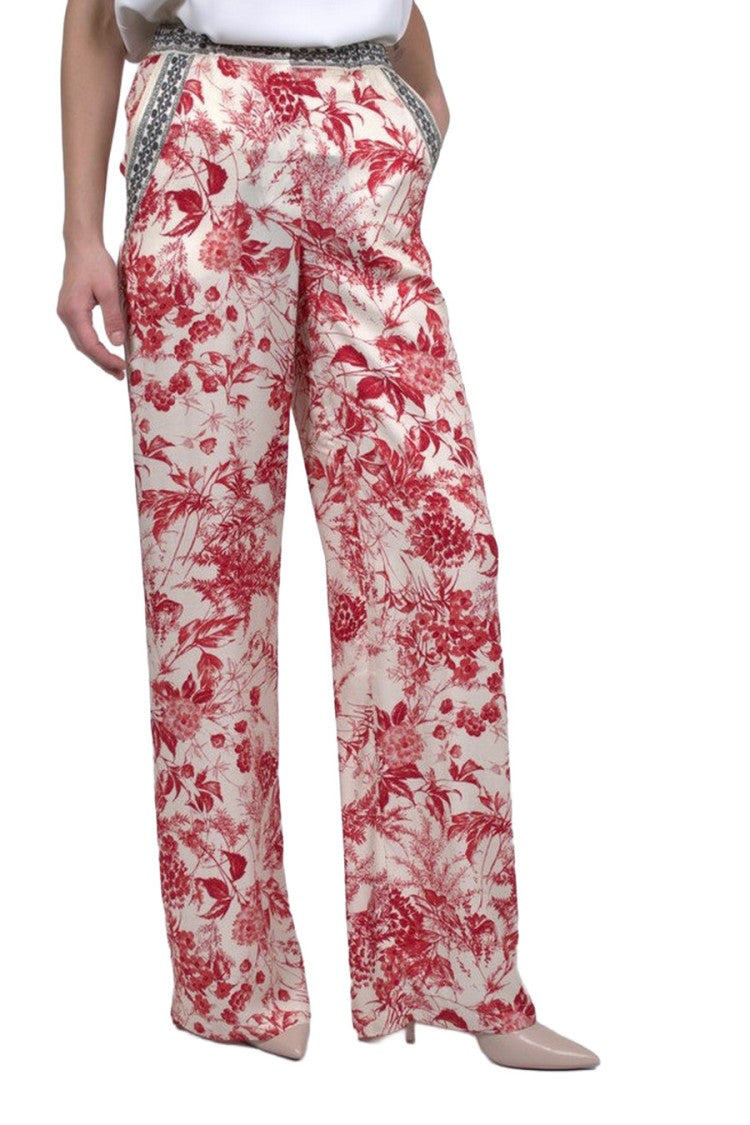 Simona Corsellini Multicolor Cotton-Blend Straight-Leg Pants