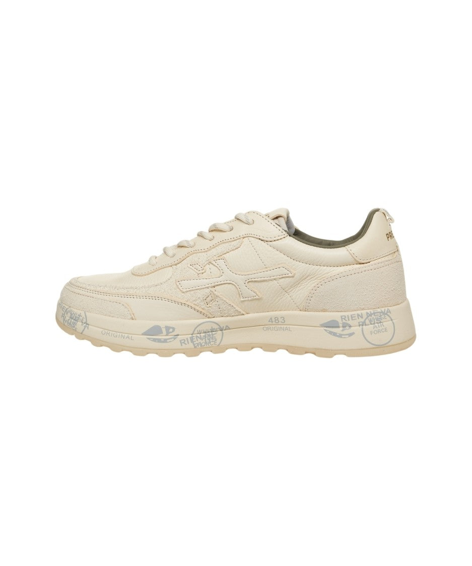 Premiata Low-Top Sneakers With Distinctive Logo And Rubber Sole