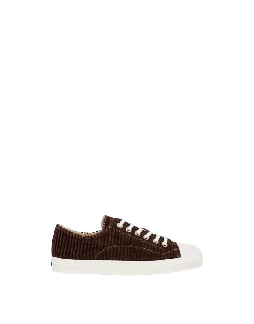 Moschino Ribbed Corduroy Low-Top Sneakers