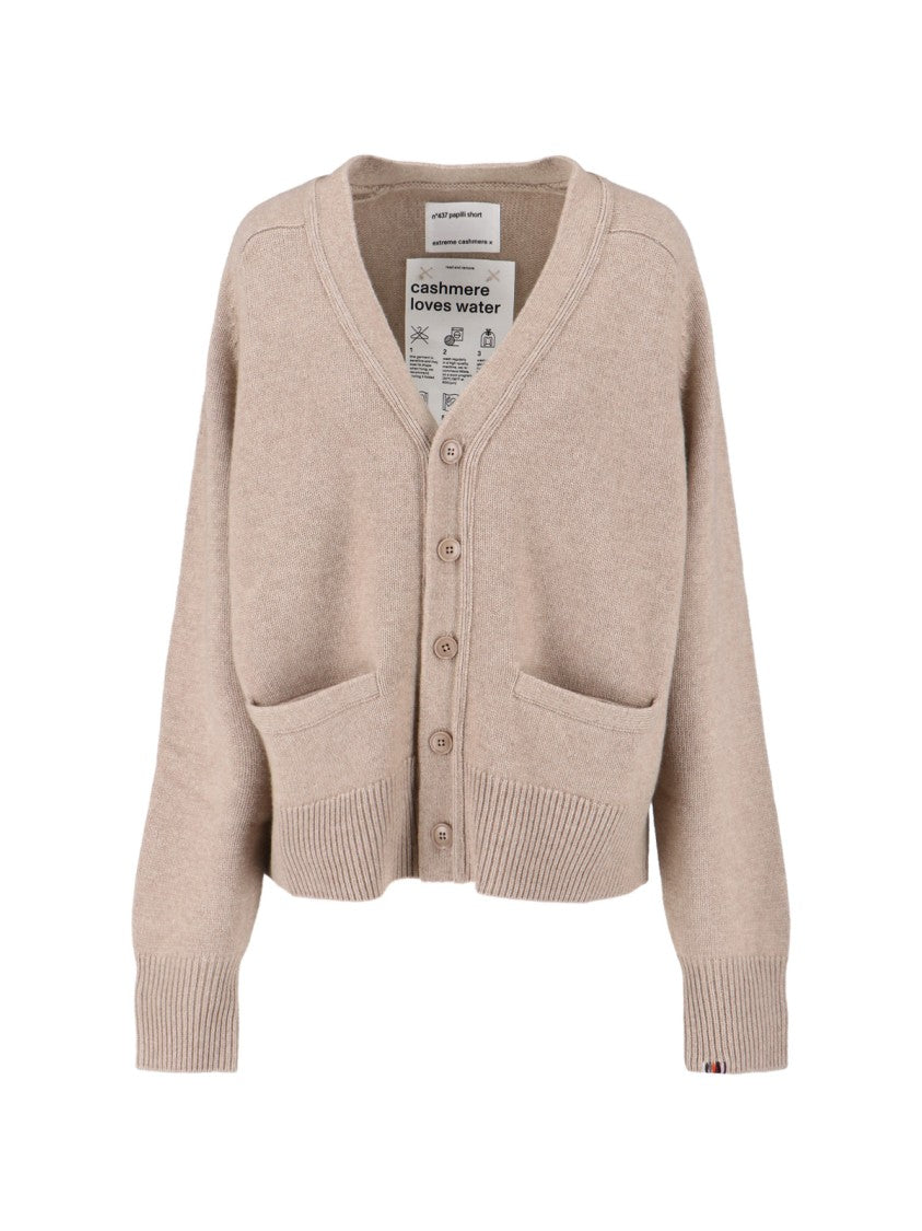 Extreme Cashmere N°437 Papilli Short Cardigan – Beige