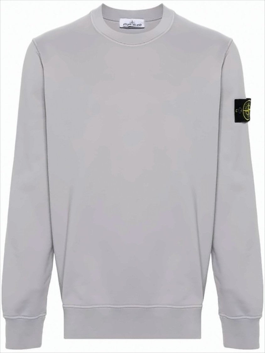 Stone Island Crewneck Sweatshirt With Distinctive Patch Detail