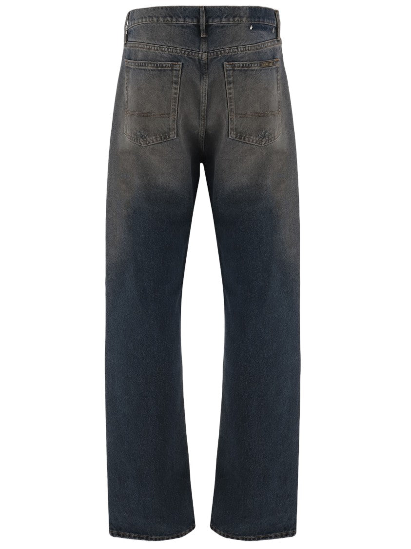 Golden Goose Vintage Wash Cotton Five-Pocket Jeans