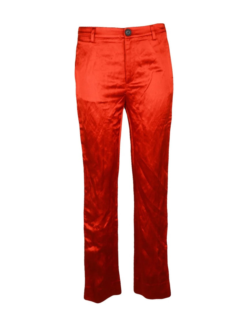 Vivienne Westwood Tuxedo Satin Trousers With Subtle Sheen And Practical Pockets