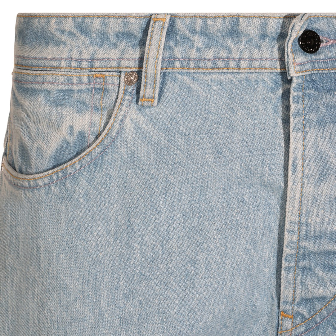 Stone Island Light Wash Classic Five-Pocket Straight-Leg Jeans
