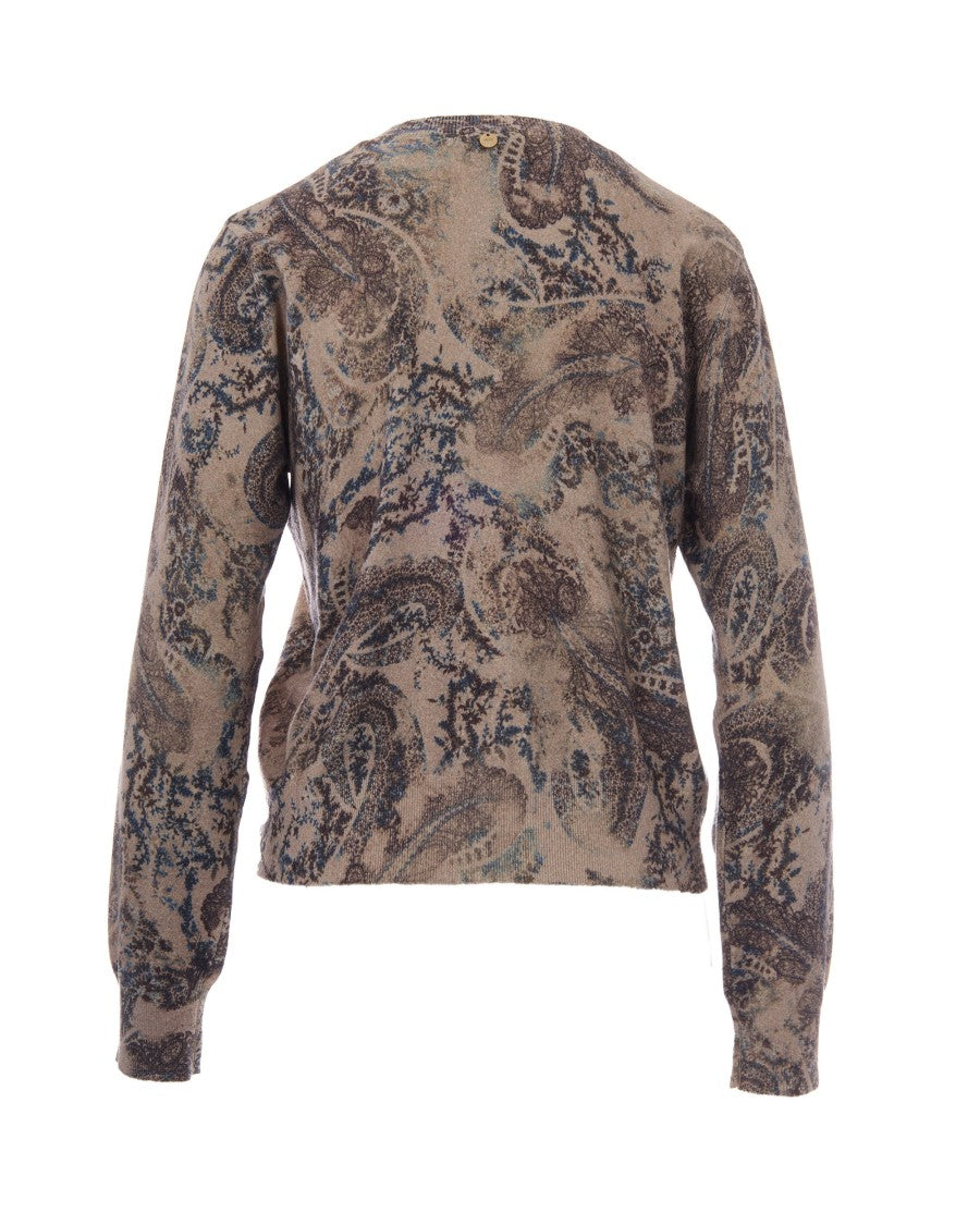 Liu Jo Winter Cachemire Printed Viscose-Blend Cardigan