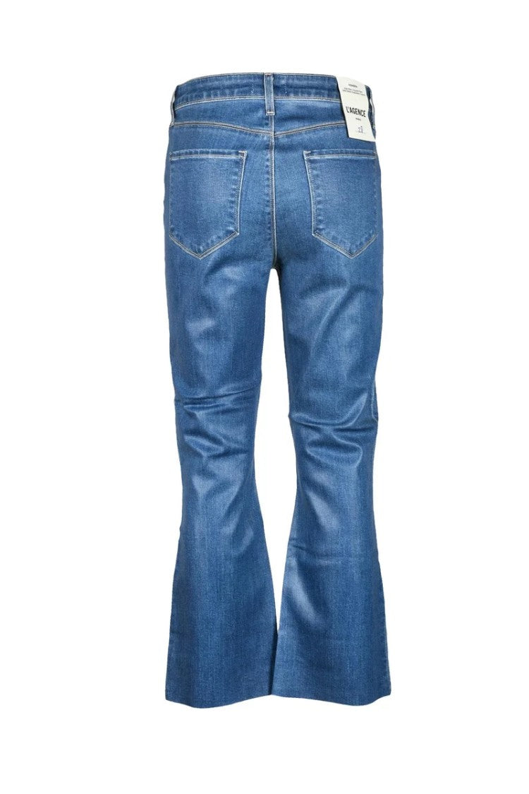 L'agence Flared Blue Denim Jeans