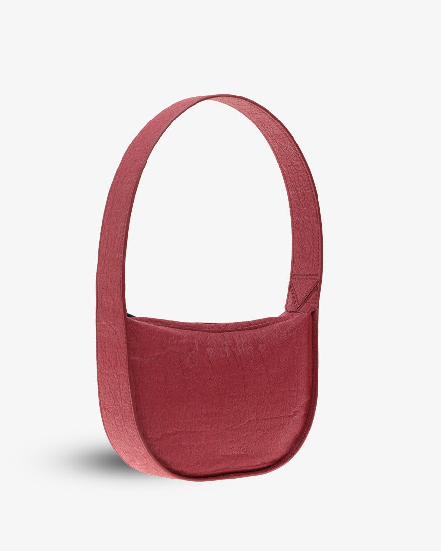 Marici Burgundy Shoulder Bag With Structured Frame