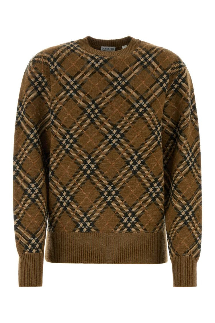 Burberry Embroidered Wool Blend Sweater
