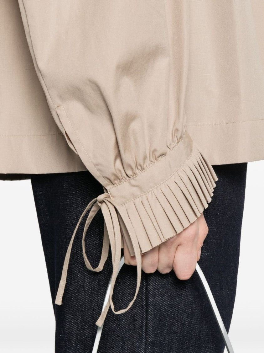 Dries Van Noten Boxy Long-Sleeved Shirt With Ruffled Neckline