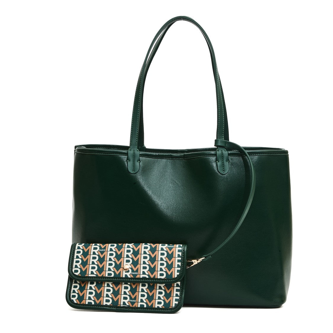 Rue Madame Eco-Leather Shopping Bag With Green Logo