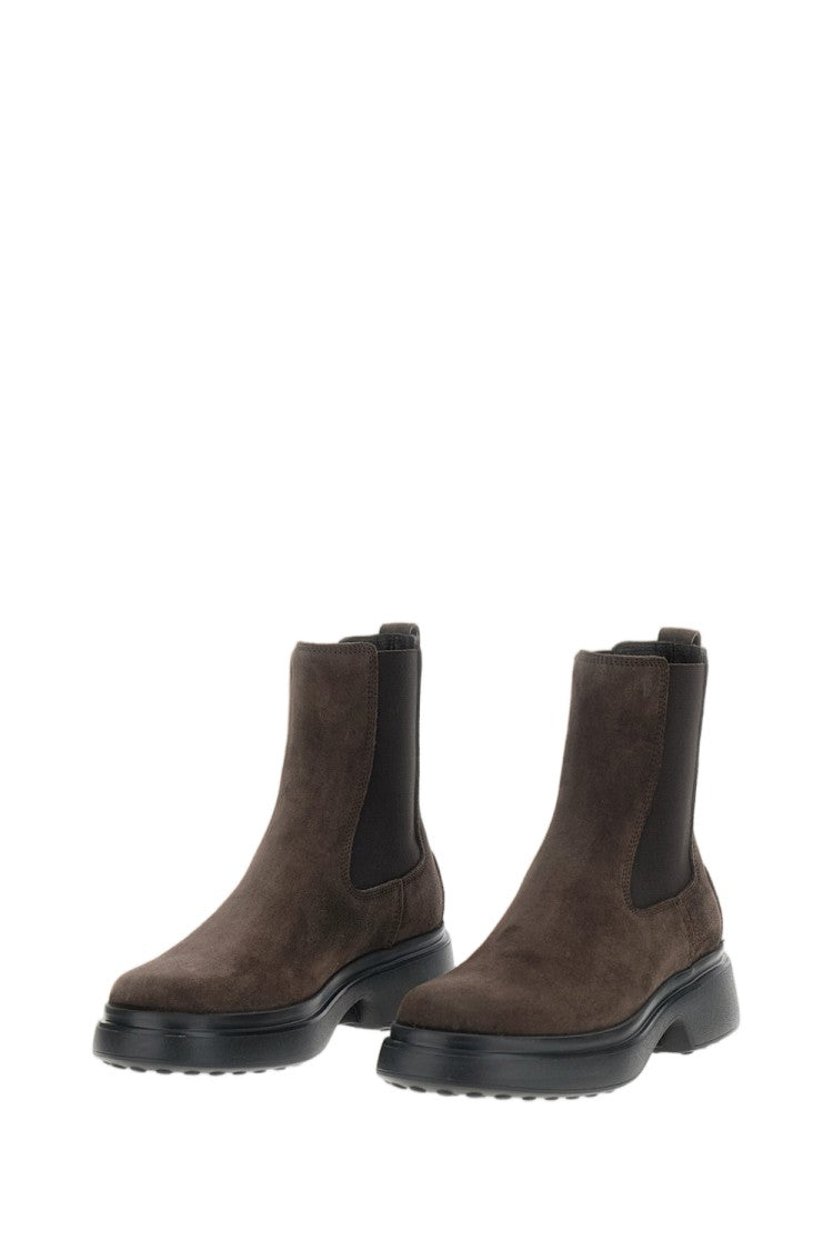 Tod's Brown Gomma 74L Suede Chelsea Boots