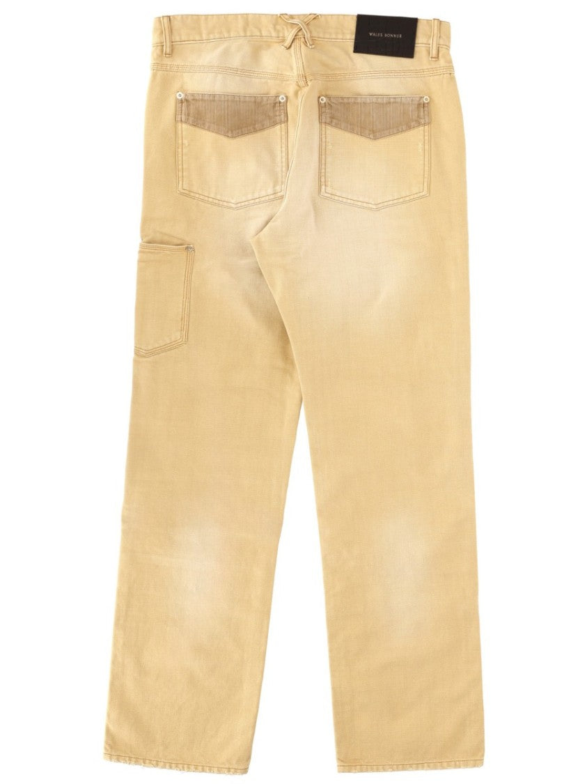 Wales Bonner Beige Cotton Sierra Panel Jeans
