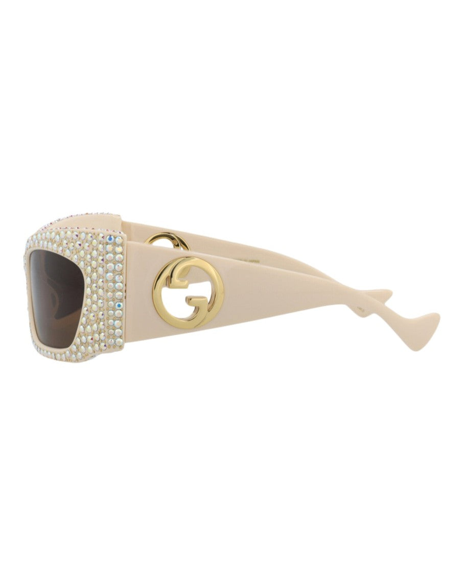 Gucci Shield-Frame Recycled Acetate Sunglasses