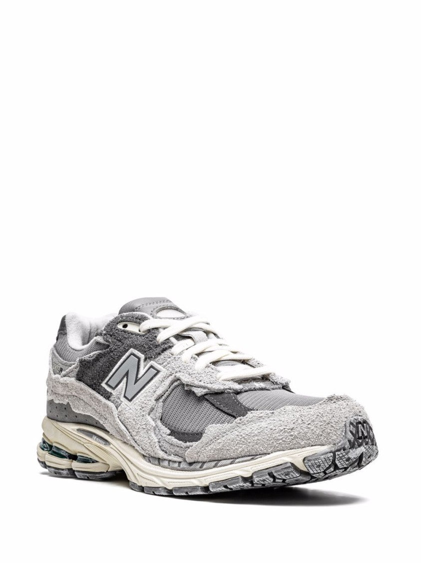 New Balance Layered Grey Sneakers With Cushioned Sole