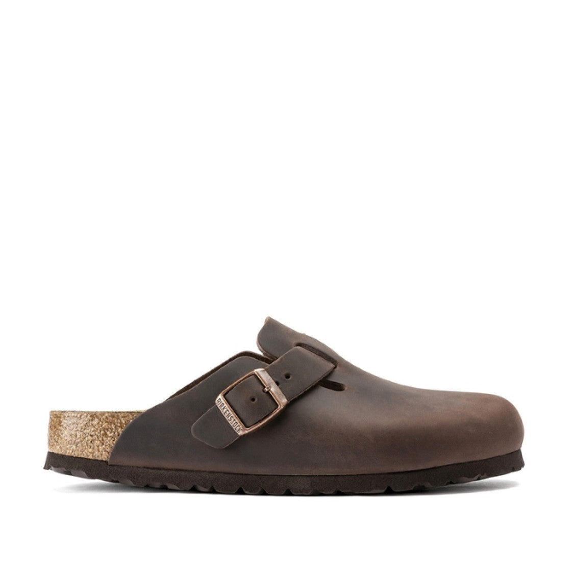 Birkenstock Boston In Brown Oiled Nubuck