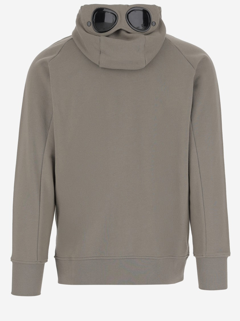 C.P. Company Cotton Sweatshirt With Adjustable Goggle Hood