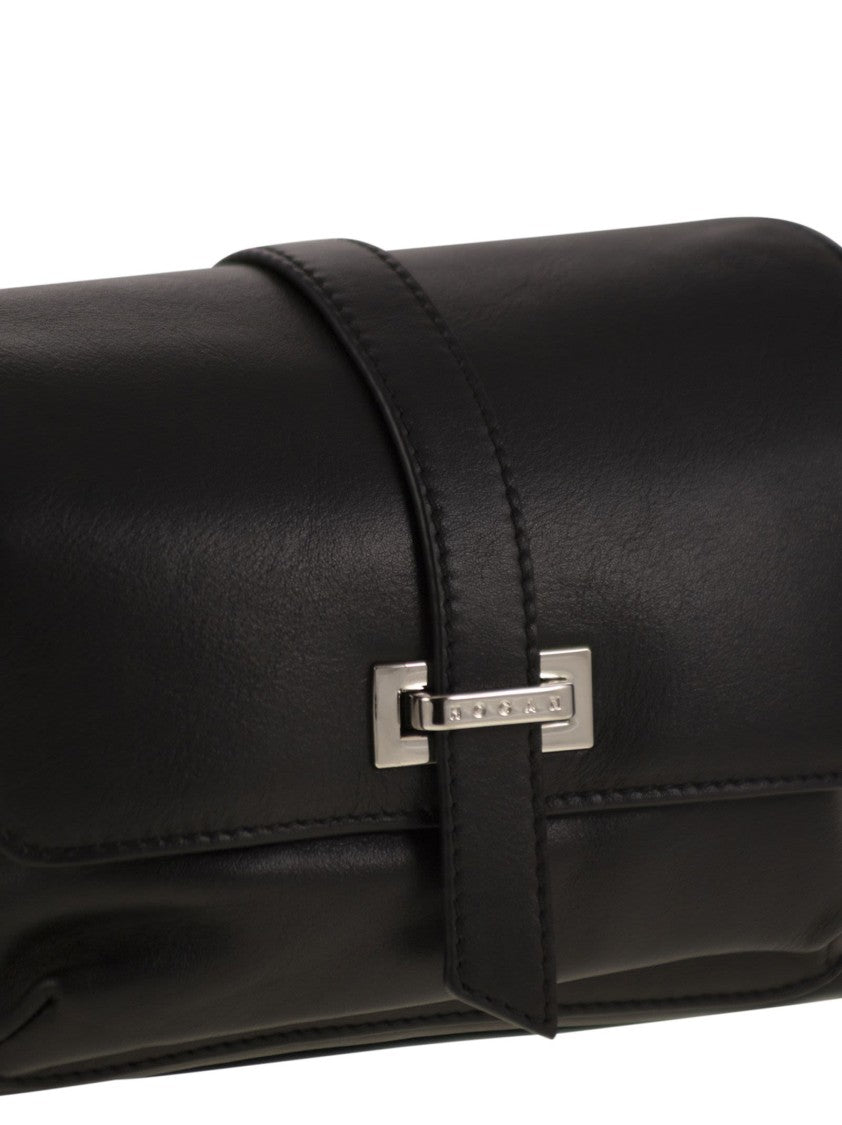 Hogan Small Leather Flap Bag