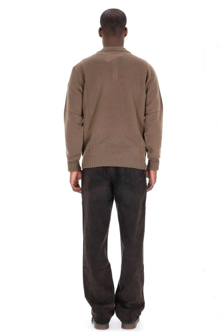 Drumohr Lambswool Knit Polo-Shirt