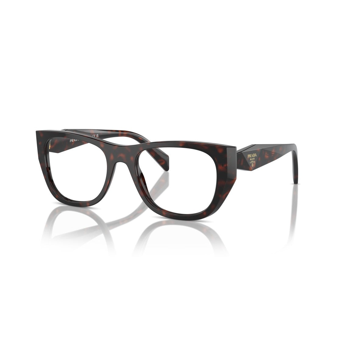 Prada 0Pr A18v Oversized Tortoiseshell Pattern Sunglasses