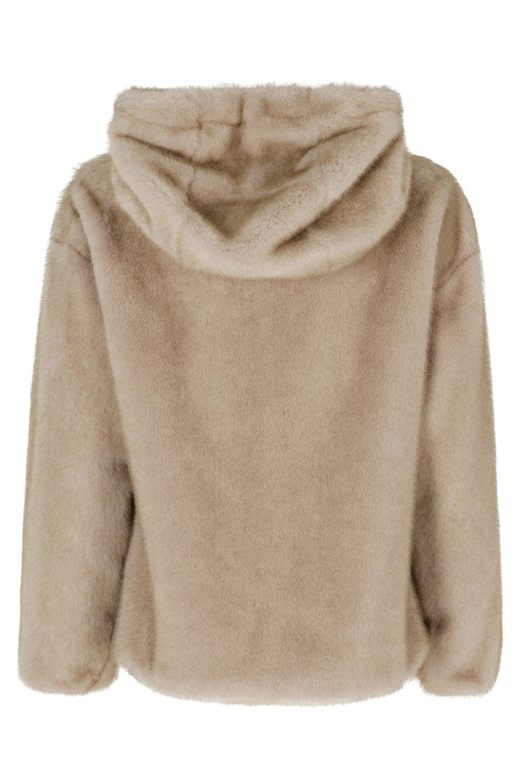 Herno Chantilly High Crew Neck Hooded Polyester Jacket
