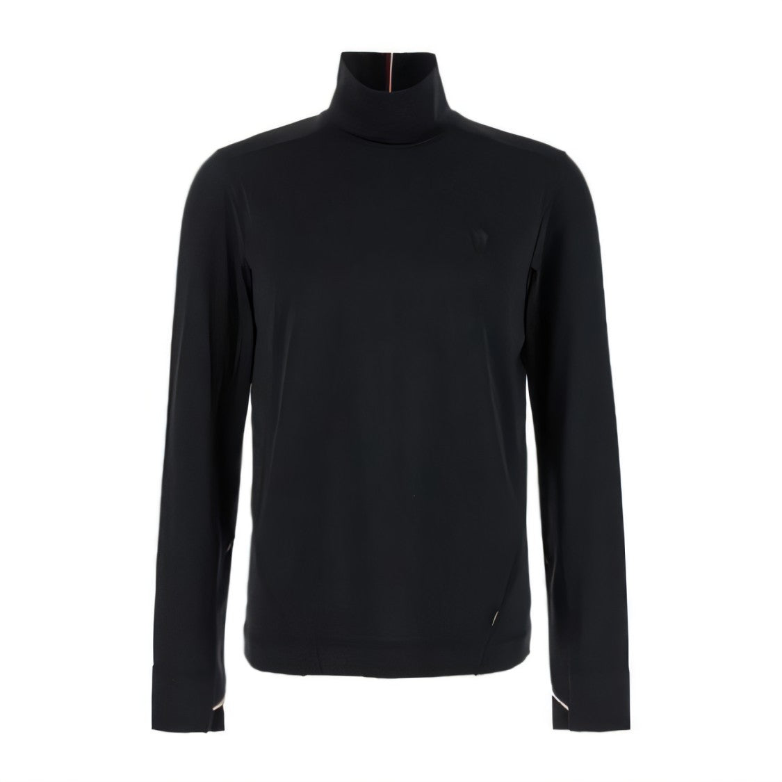 Moncler Long-Sleeve Fitted Top With High Collar