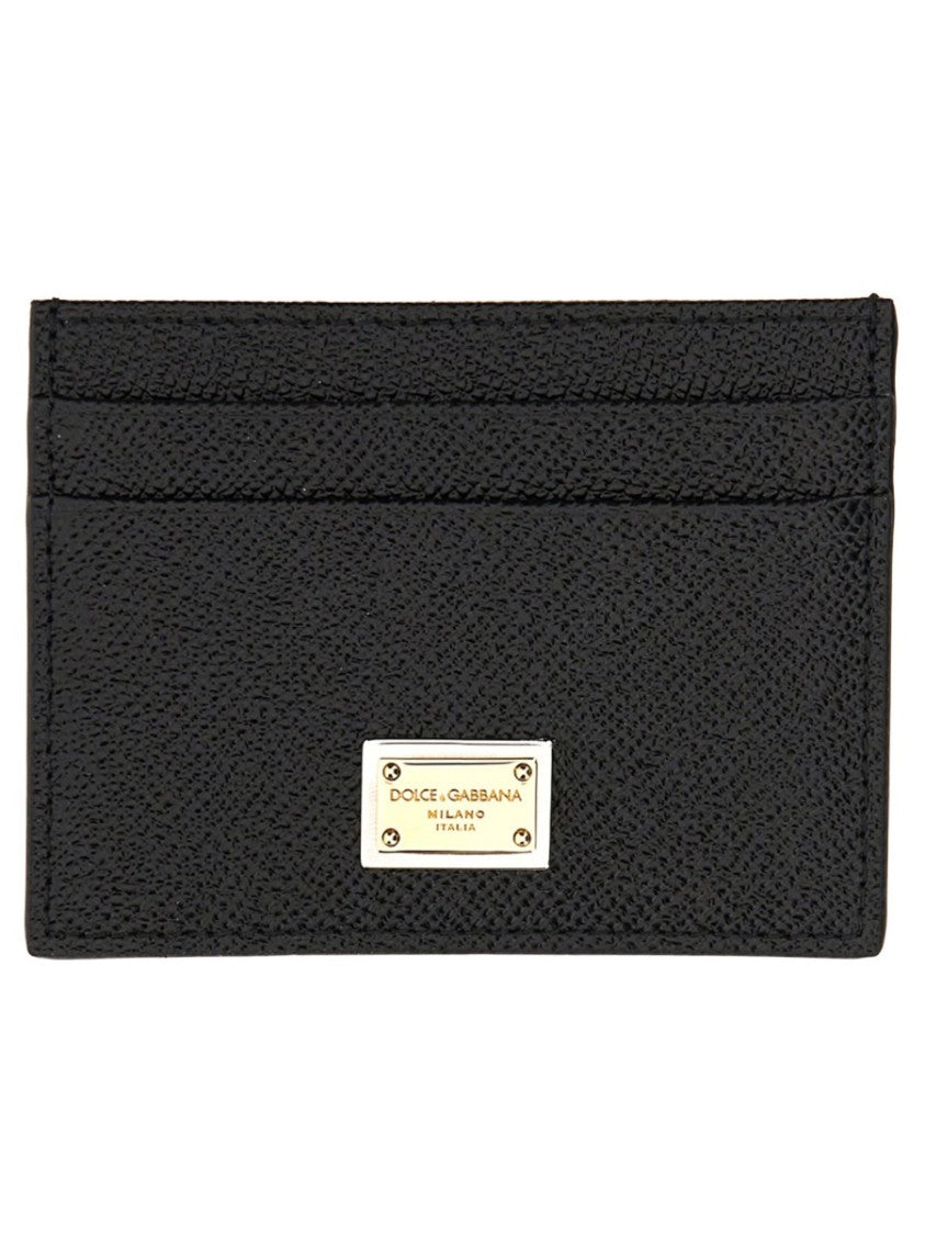 Dolce & Gabbana Textured Leather Four Compartments Card Holder
