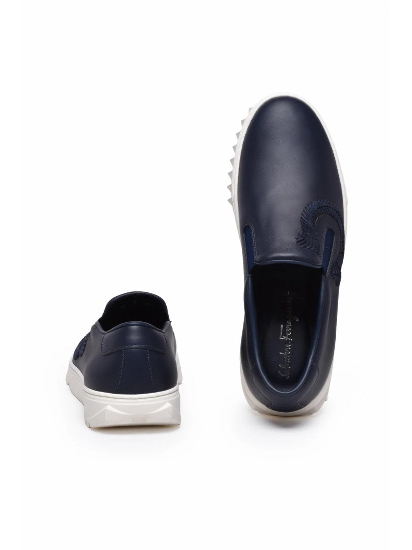 Salvatore Ferragamo Lexus Slip On Sneaker - Blue