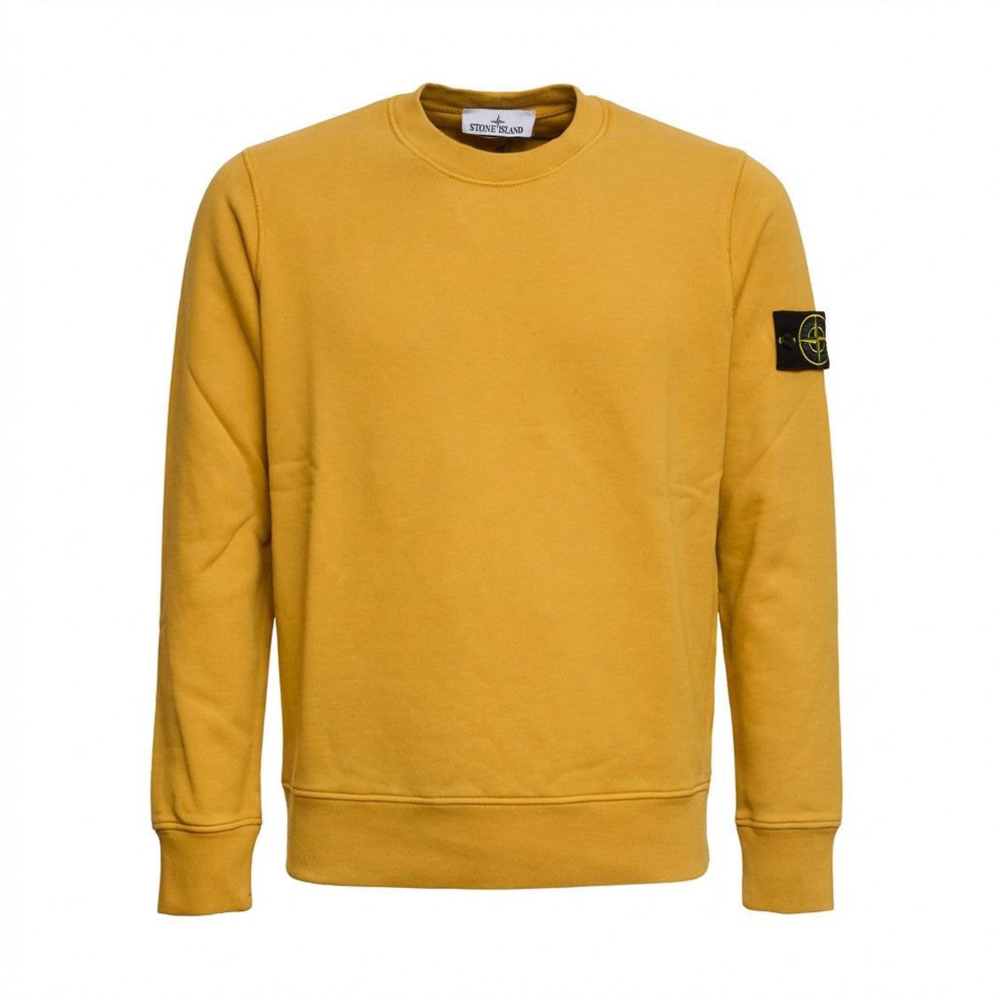 Stone Island Organic Cotton Fleece Crewneck Sweatshirt