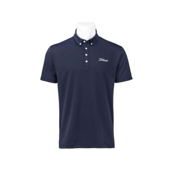 Titleist Fitted Short-Sleeve Polo Shirt With Buttoned Collar And Embroidered Logo