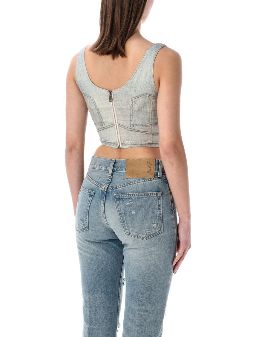 Haikure Elsie Trompe Loeil Crop Top