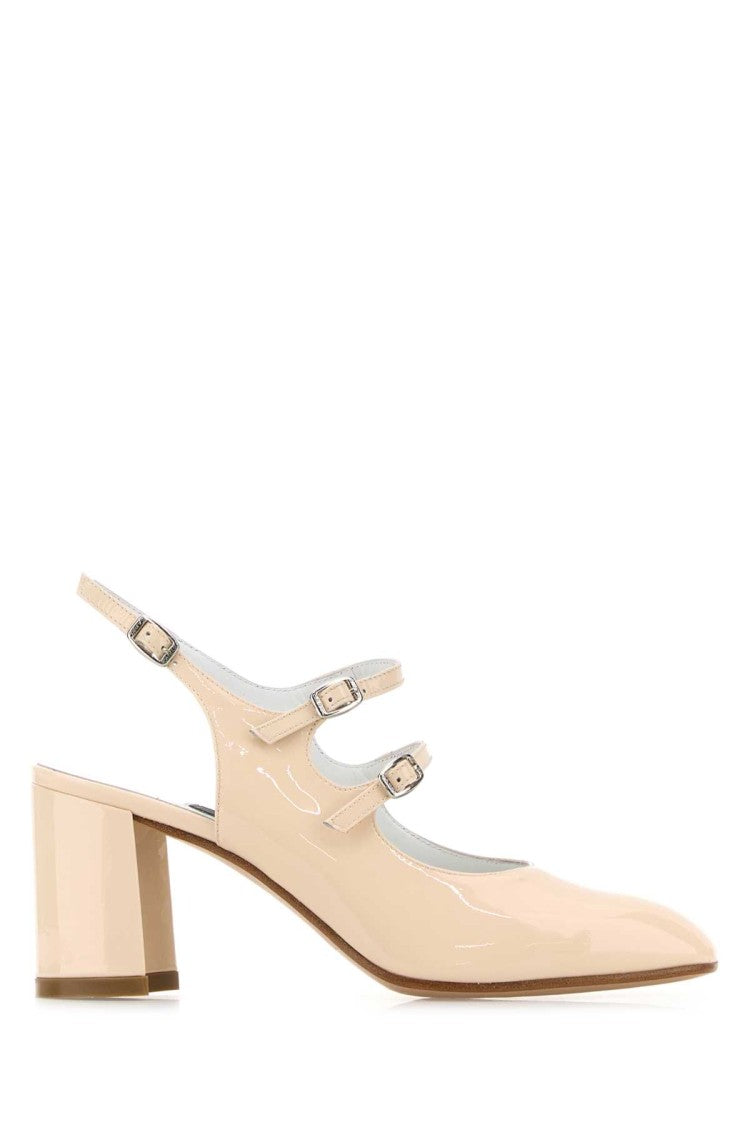 Carel Paris Sand Leather Banana Pumps