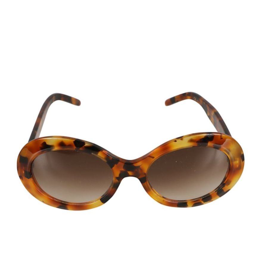 Kador Dolce Vita Tortoiseshell Oval Sunglasses With Gradient Lenses