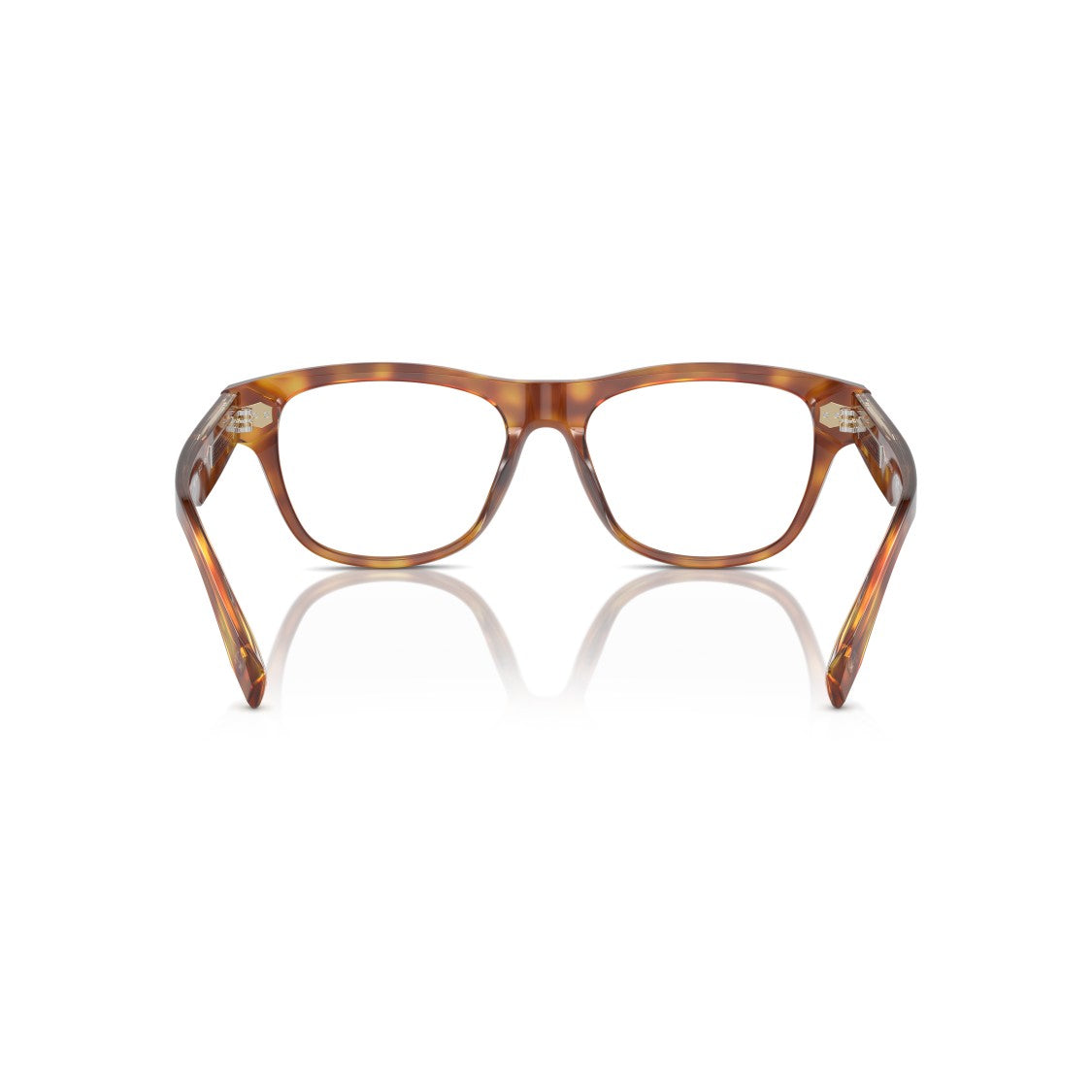 Brunello Cucinelli 0Bc3005 Rectangular Tortoiseshell Eyeglasses With Metallic Accents