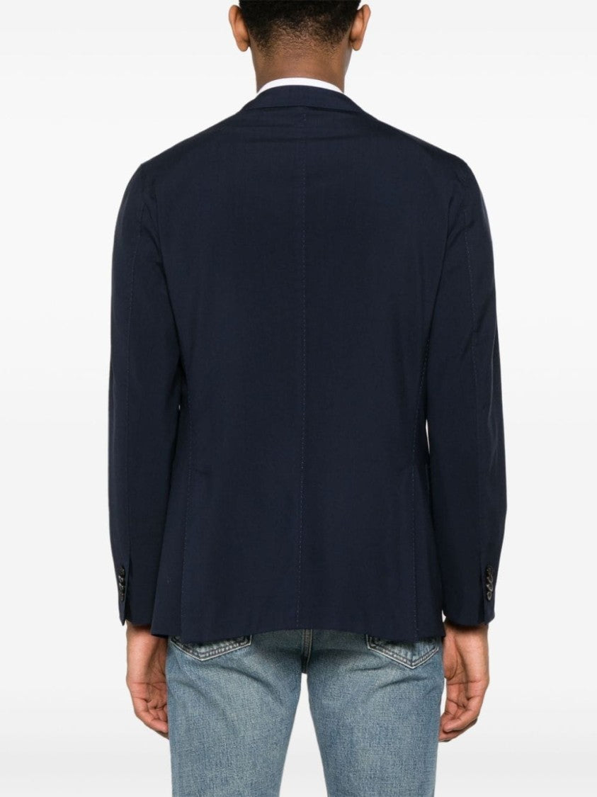 Boglioli Navy Blue Wool Jacket