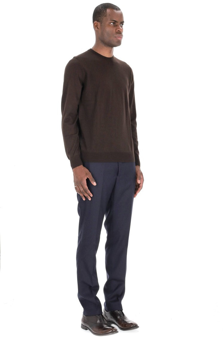 Drumohr Super 140’S Wool Crewneck Sweater