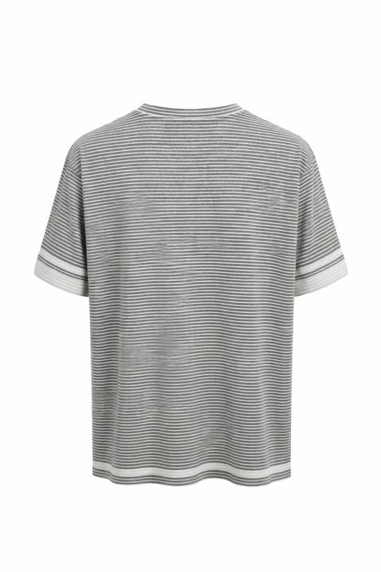 C.P. Company Horizontal Stripe Short-Sleeve T-Shirt With Contrasting Cuffs