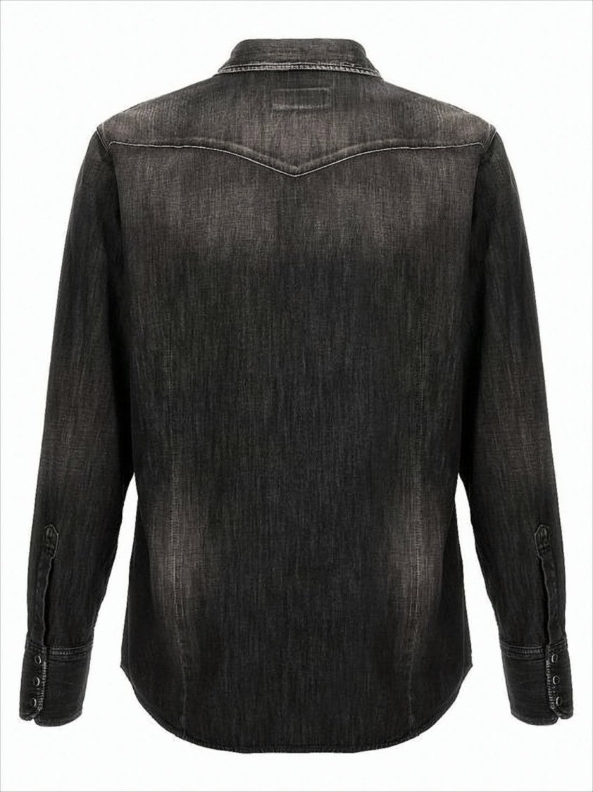 Dsquared2 Faded Black Denim Shirt