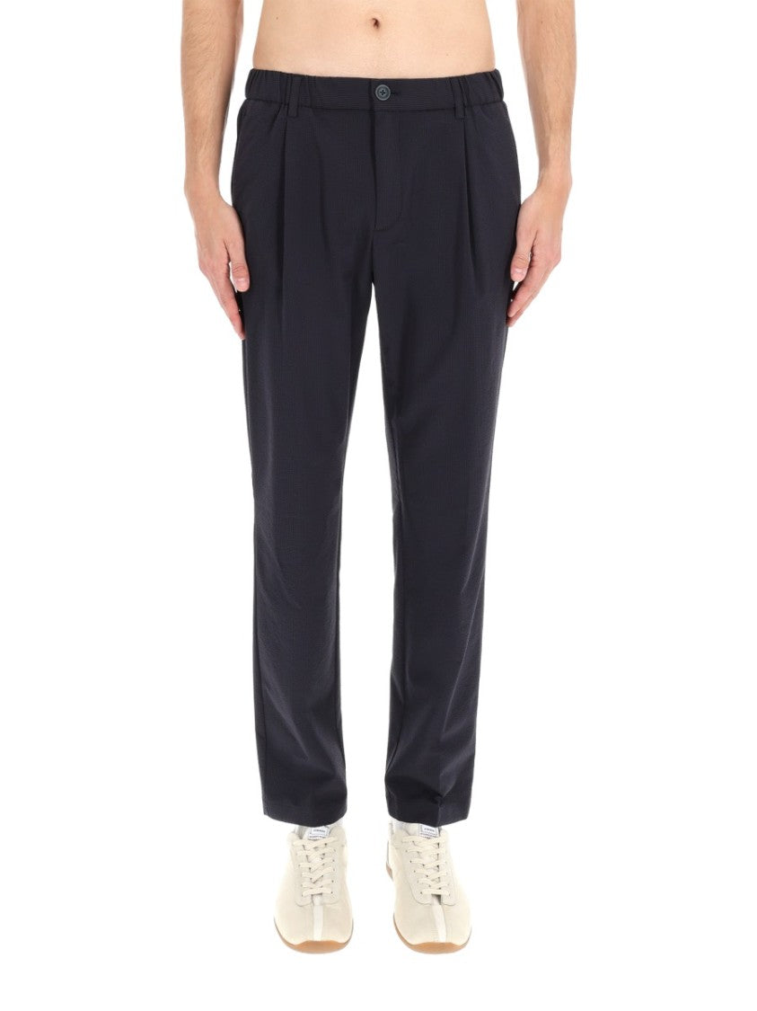 Herno Matte Tailored Polyester Straight-Leg Pants