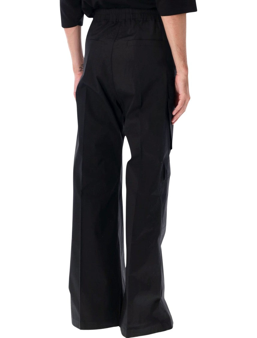 Rick Owens Cargobelas Black Oplin Pants