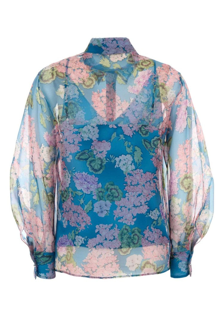 Mm Studio Printed Organza Barnaba Shirt