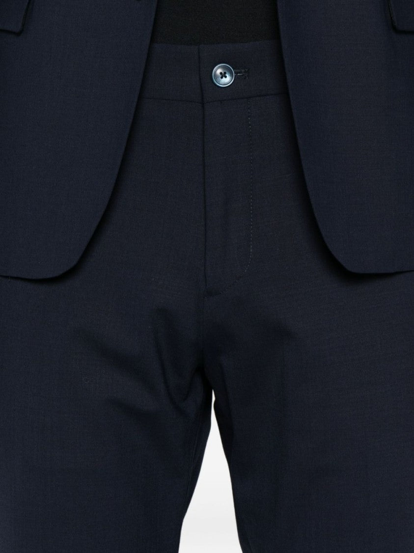 Daniele Alessandrini Tailored Blue Suit With Structured Blazer