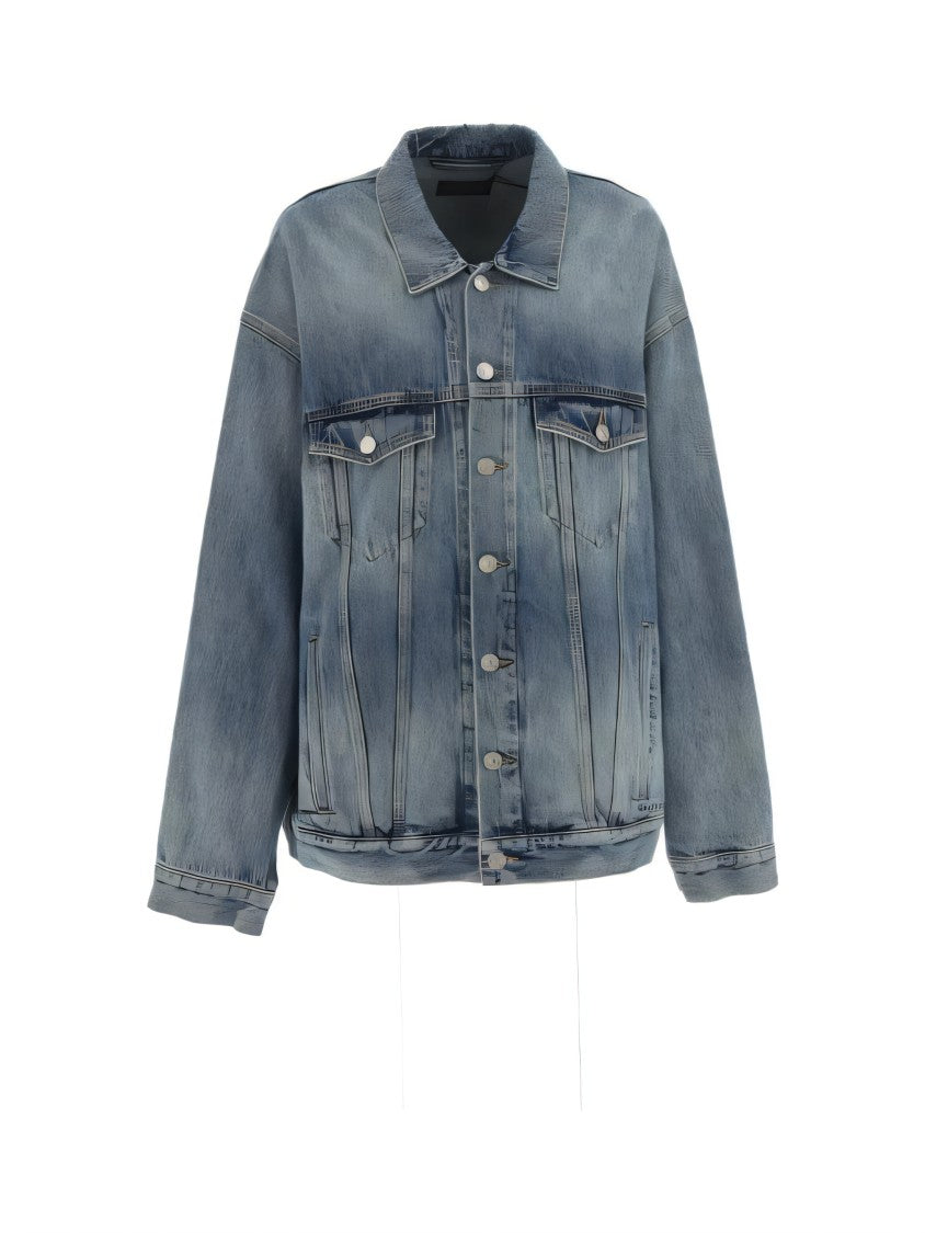 Balenciaga Relaxed-Fit Denim Jacket