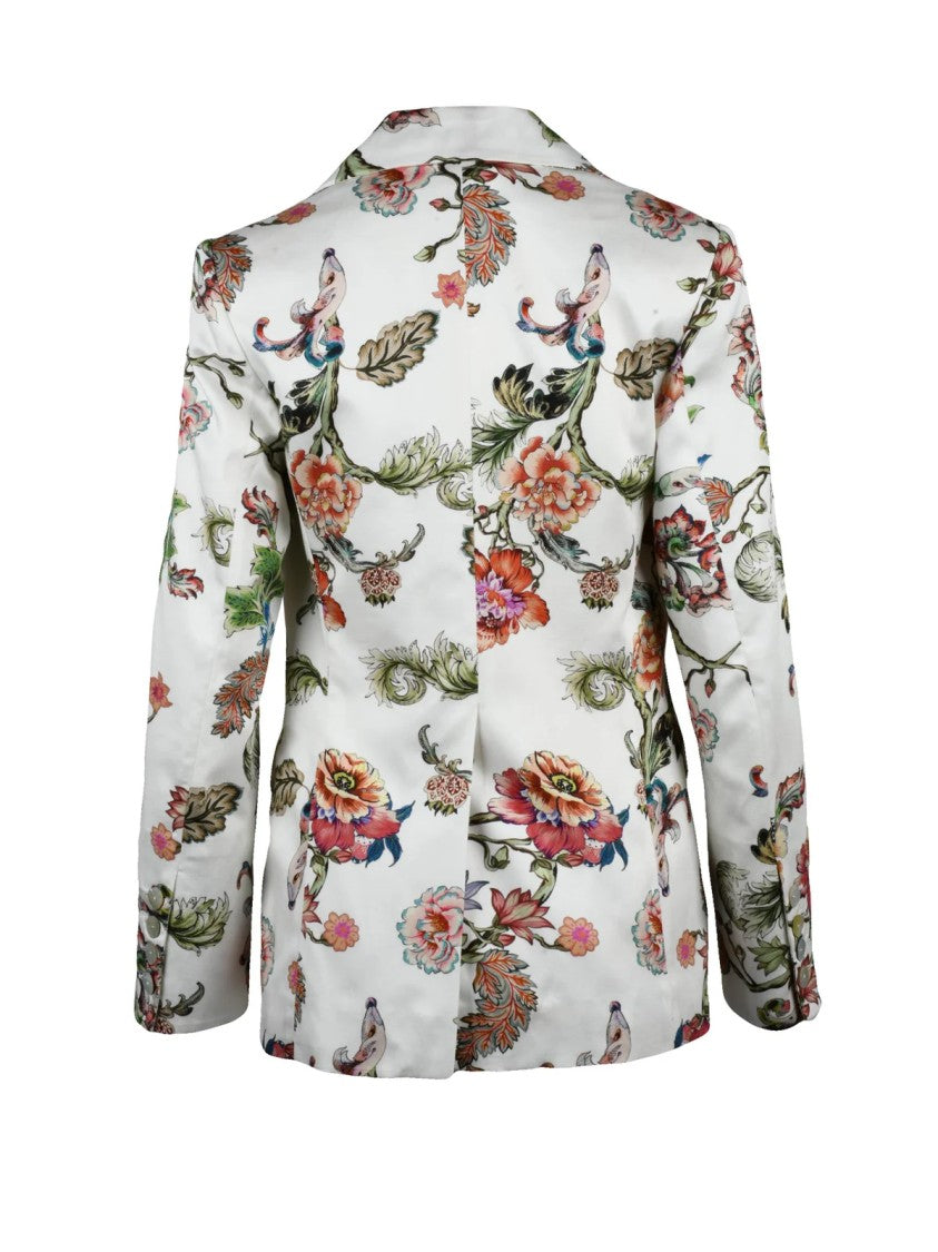 Ella Lago Di Como Multicolor Viscose Satin Jacket