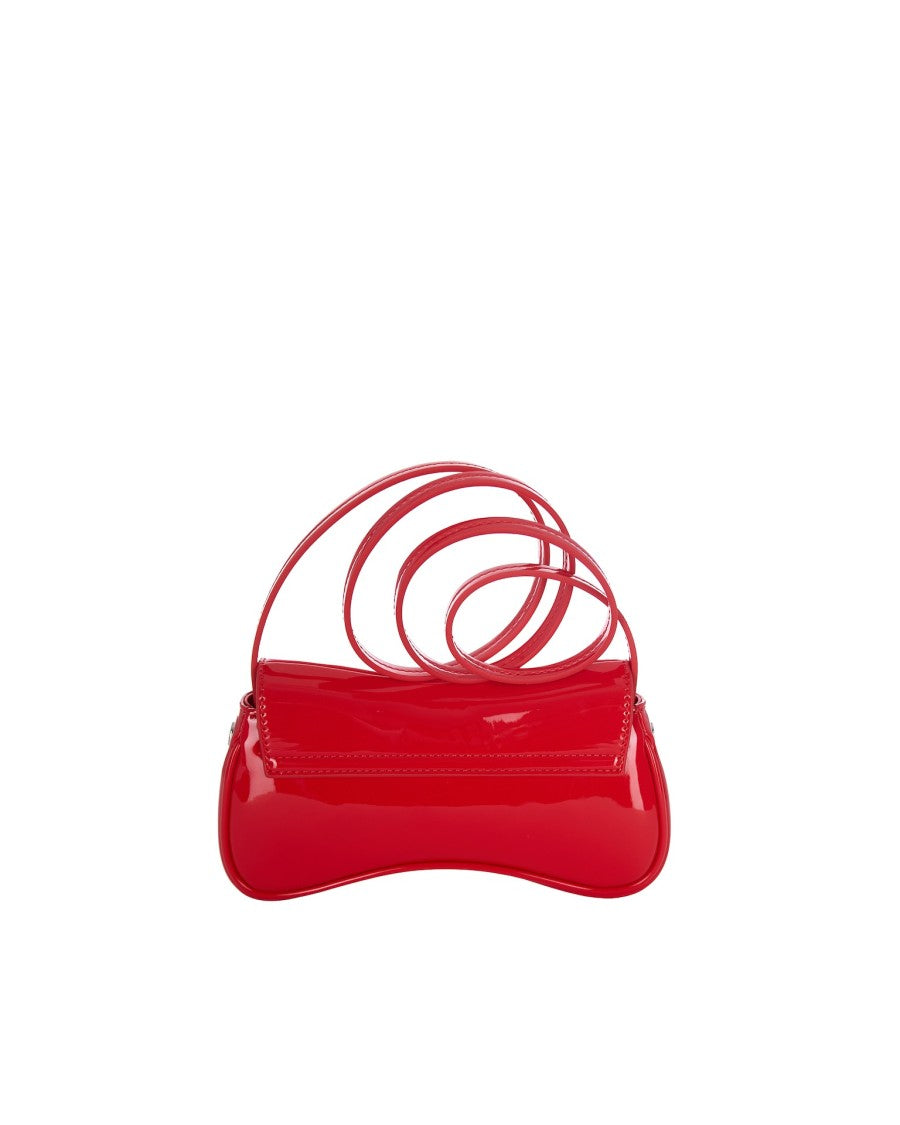 Diesel Compact Crossbody Bag With Glossy Finish And Removable Strap