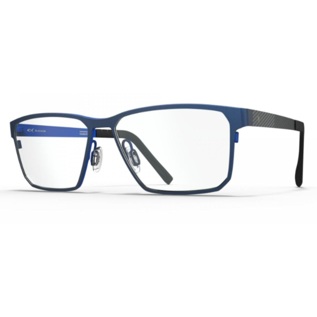 Blackfin Bf991 Westhampton Rectangular Frame Eyeglasses With Matte Deep Blue Finish