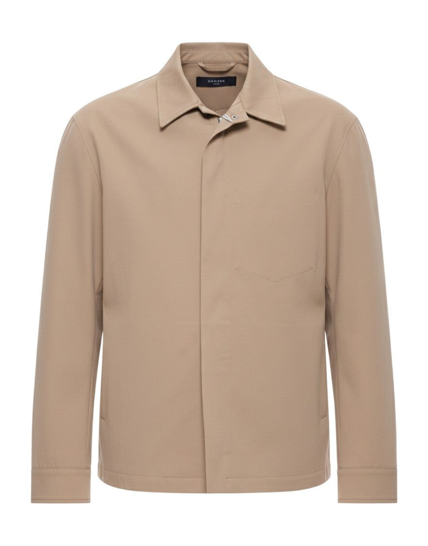 Cellar Door Beige Cotton Teo Jacket With Zip