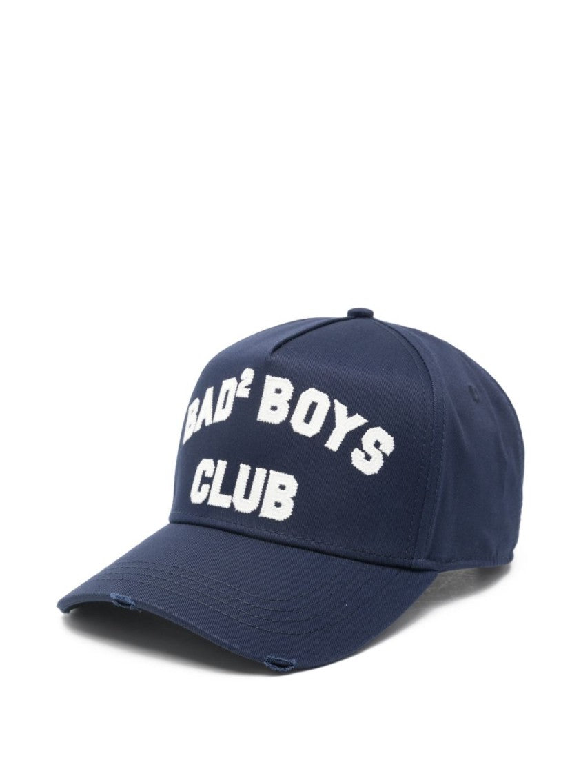 Dsquared2 Structured Cotton Baseball Cap With Bold Embroidery