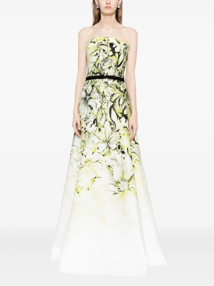 Saiid Kobeisy Sk Jet Black Strapless A-Line Dress